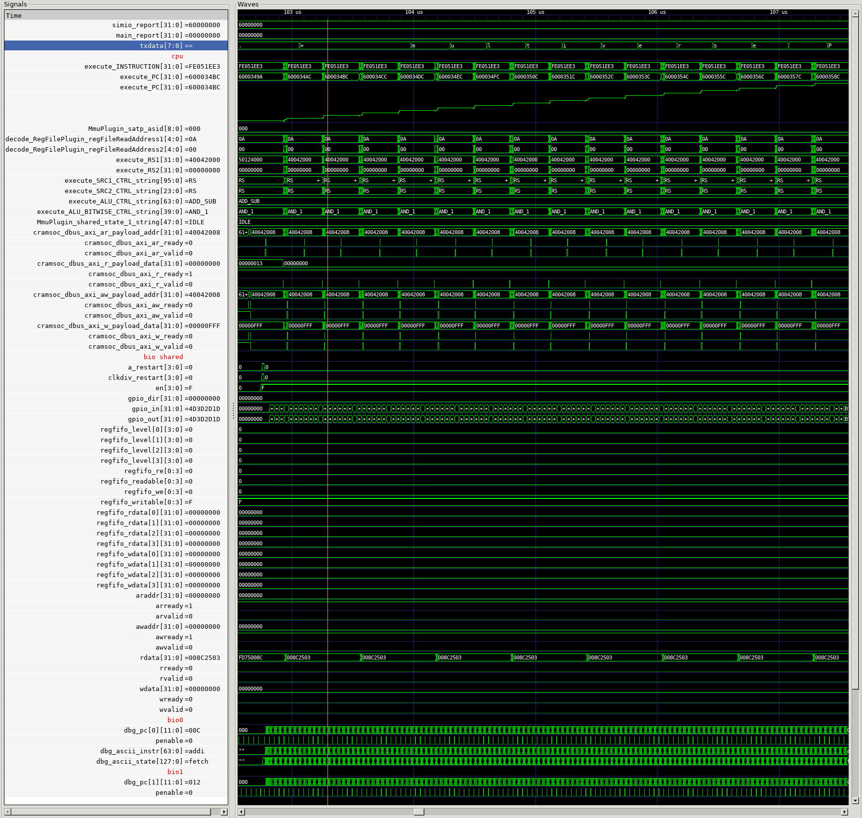 Verilator screenshot